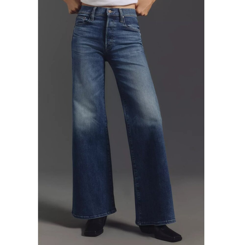 MOTHER The Tomcat Roller Sneak High-Rise Wide-Leg Jeans Sixth Sense 33P